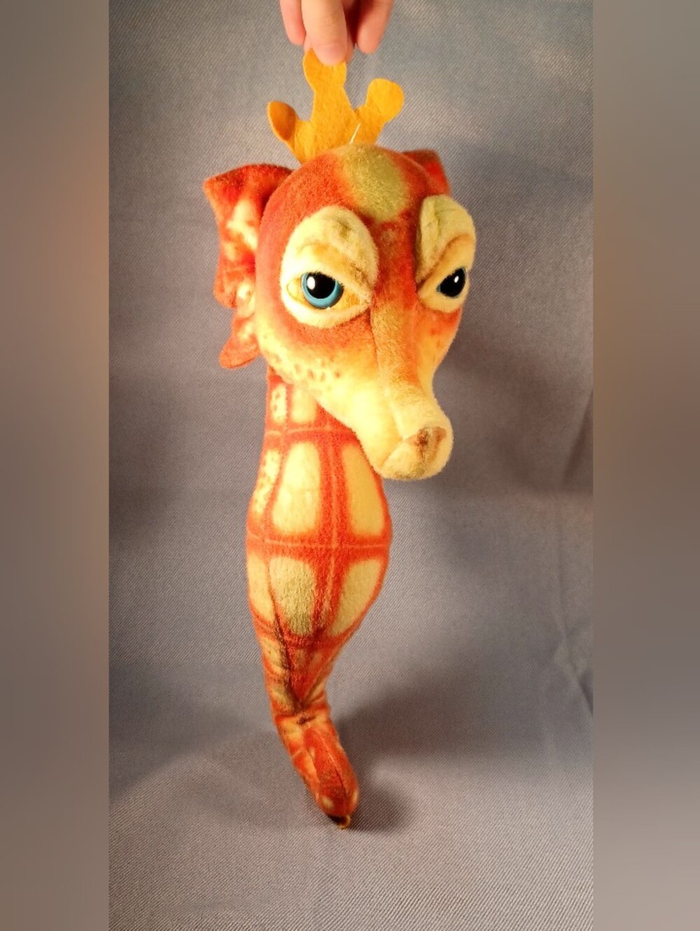 Realistic Orange King Sea Horse Plush 17" (43cm)